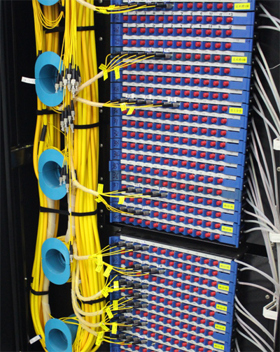 中心机房光纤柜内部结构 中心机房光纤柜内部结构
